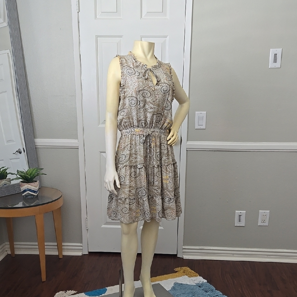 Western Reve Sundress with Sleeveless Design with small Ruffle details.